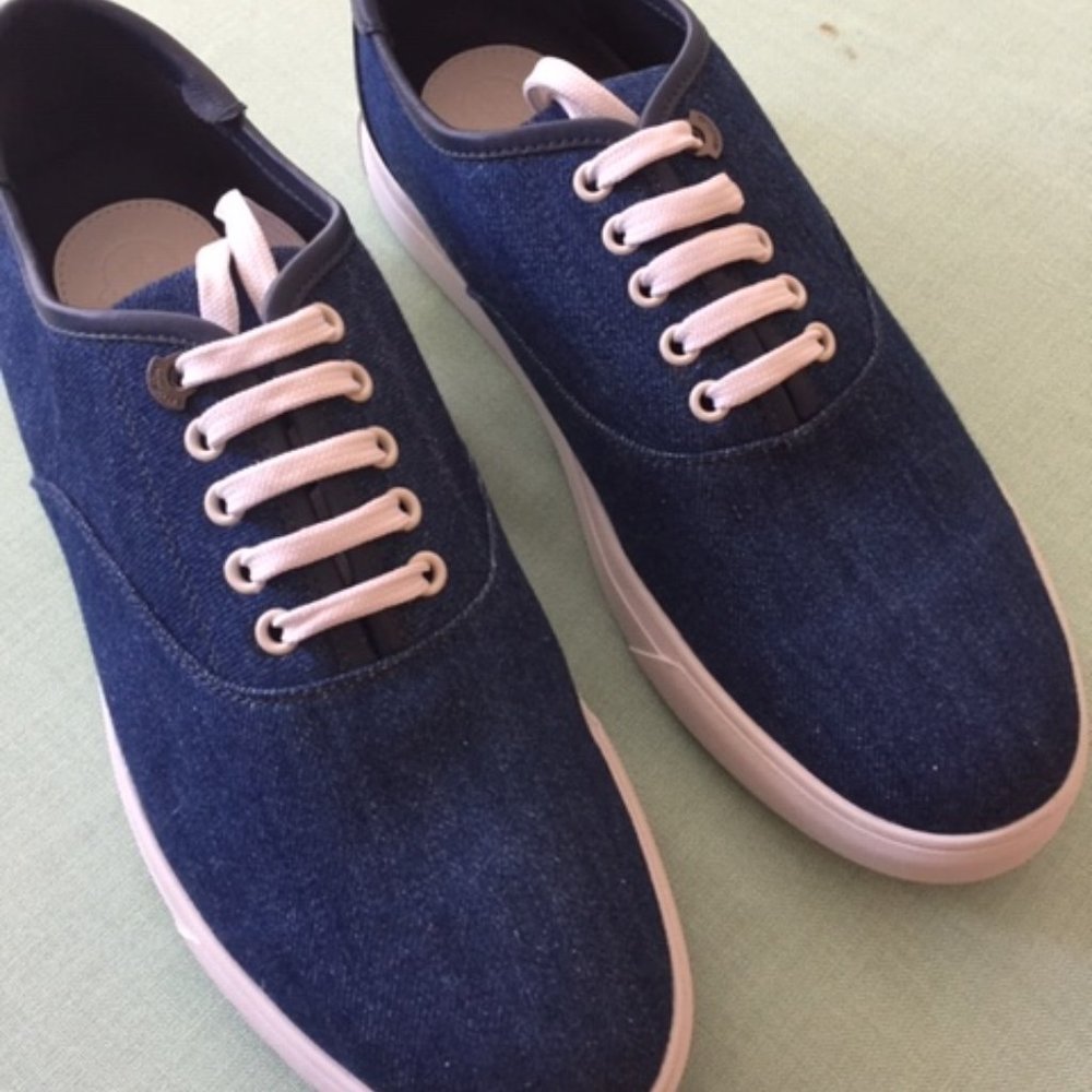 New Moncler Men Denim Sneaker HENRI SCARPA Size EU 42 US 9